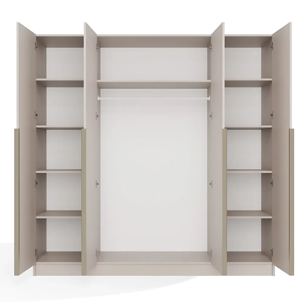 Armoire, cachemire / beige, 200 x 200 x 56,5 cm