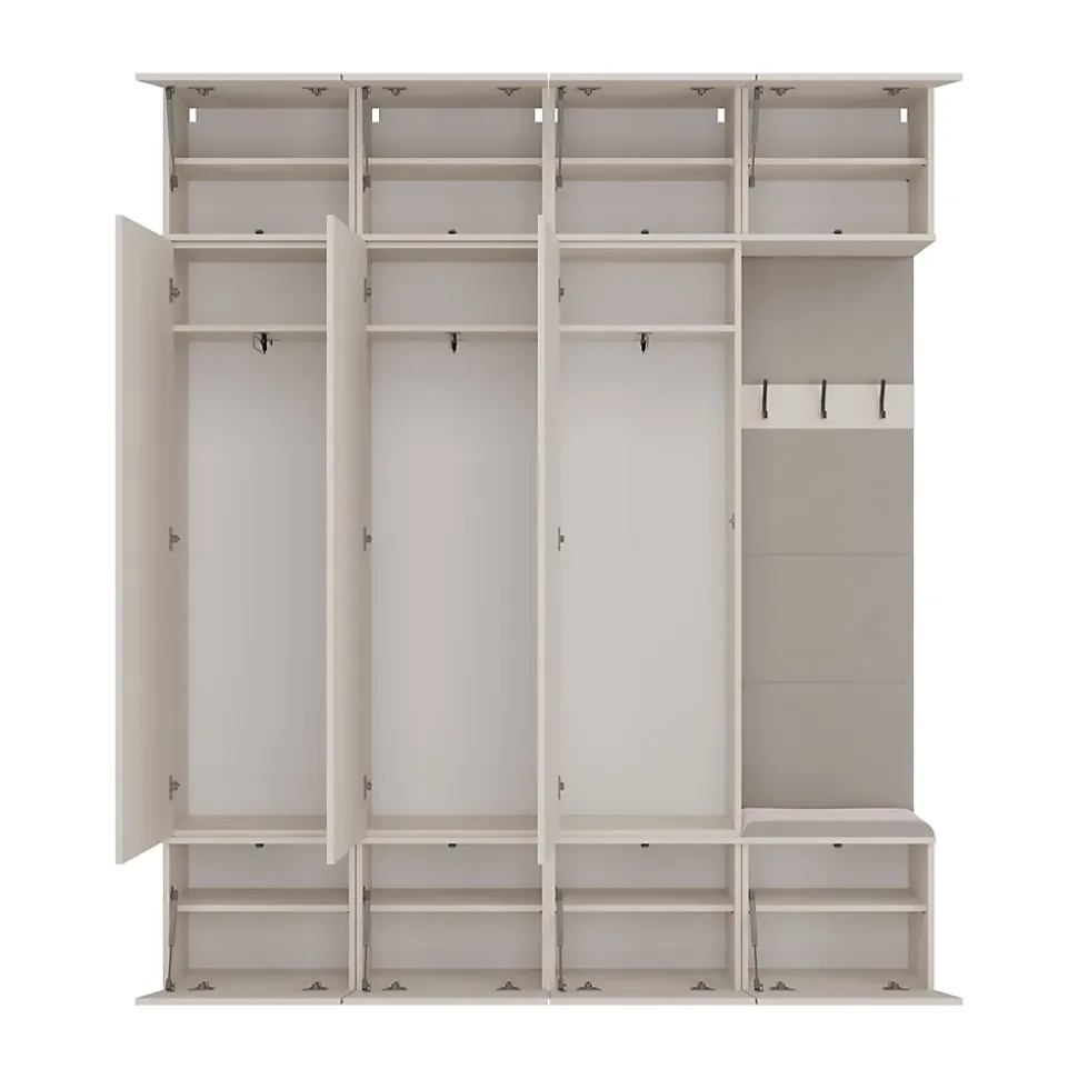 Armoire, cachemire / beige, 200 x 238 x 35 cm