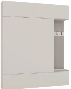Armoire, cachemire / beige, 200 x 238 x 35 cm