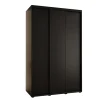 Armoire Cannes 1 à Portes Coulissantes 205,2/160/45 3 Portes (noir,noir.noir)