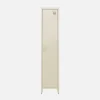 Armoire chambre enfant en acier beige. 4 espaces de rangement. casier. L 38 x P 38 x H 180 cm