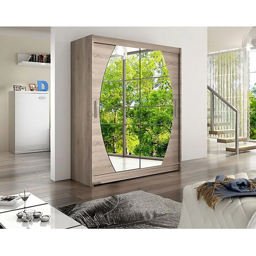 Armoire Closico Camera VIII, Nombre d'étagères: 5, 200x150x58cm