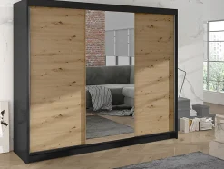 Armoire Closico Durion I, Nombre d'étagères: 9, 215x200x58cm