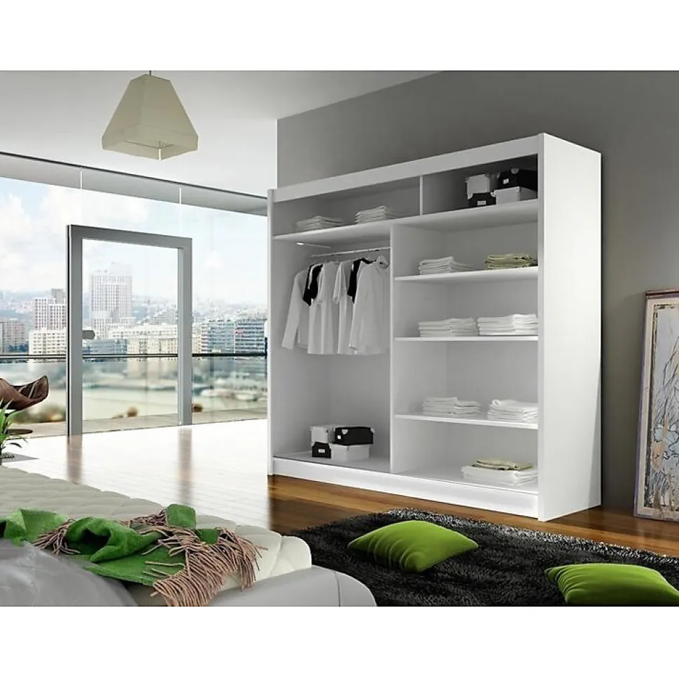 Armoire Closico Pallor I, Nombre d'étagères: 5, 215x180x58cm