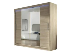 Armoire Closico Pallor II, Nombre d'étagères: 5, 215x180x58cm