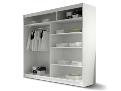 Armoire Closico Pallor II, Nombre d'étagères: 5, 215x180x58cm