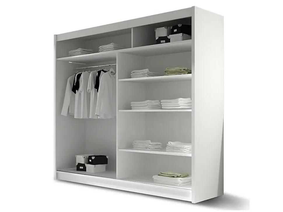 Armoire Closico Pallor II, Nombre d'étagères: 5, 215x180x58cm