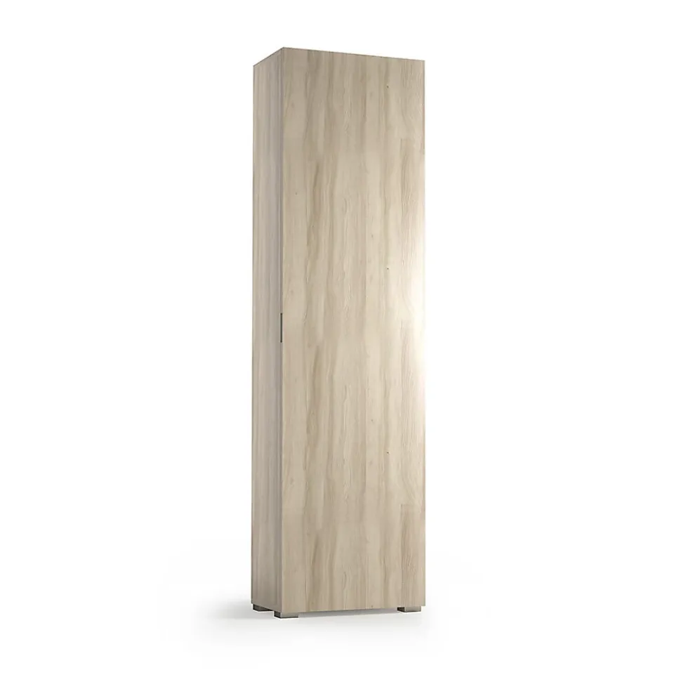 Armoire Colonne Multifonctionnelle Avec 1 Porte Effet Bois D'orme