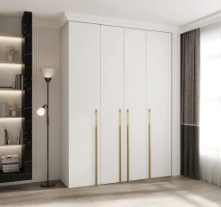 Armoire Como 3 a portes battantes H. 245 x L. 180 x P. 40, 4 portes