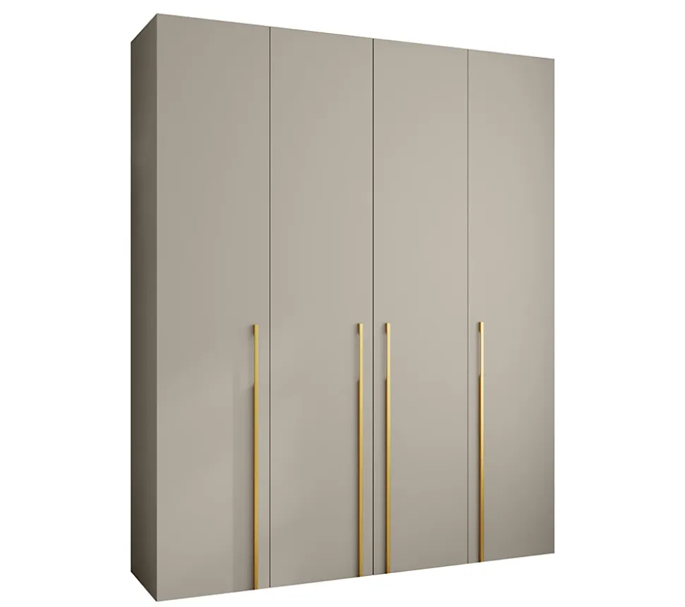 Armoire Como 3 a portes battantes H. 245 x L. 200 x P. 40, 4 portes