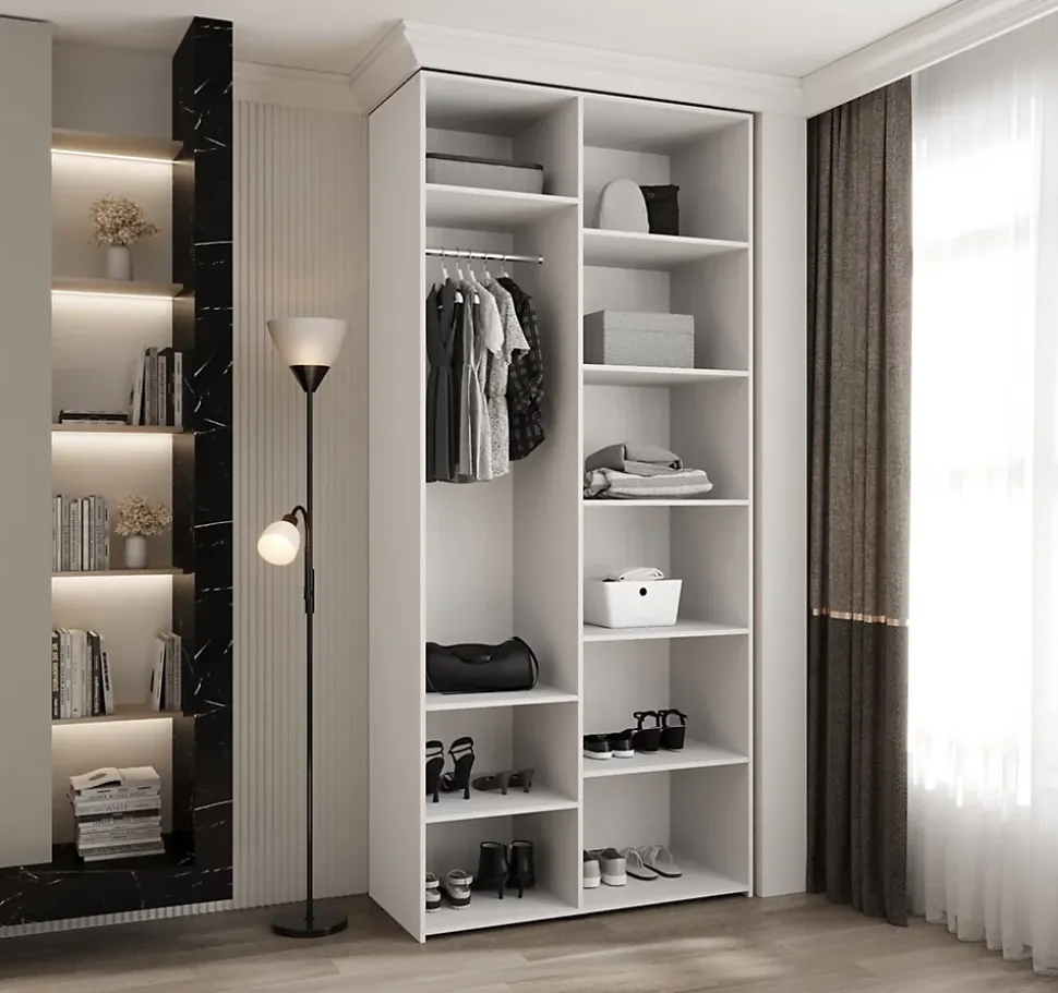 Armoire Como 3 a portes battantes H. 245 x L. 130 x P. 50, 3 portes