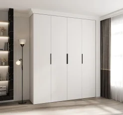 Armoire Como 4 a portes battantes H. 245 x L. 200 x P. 40, 4 portes
