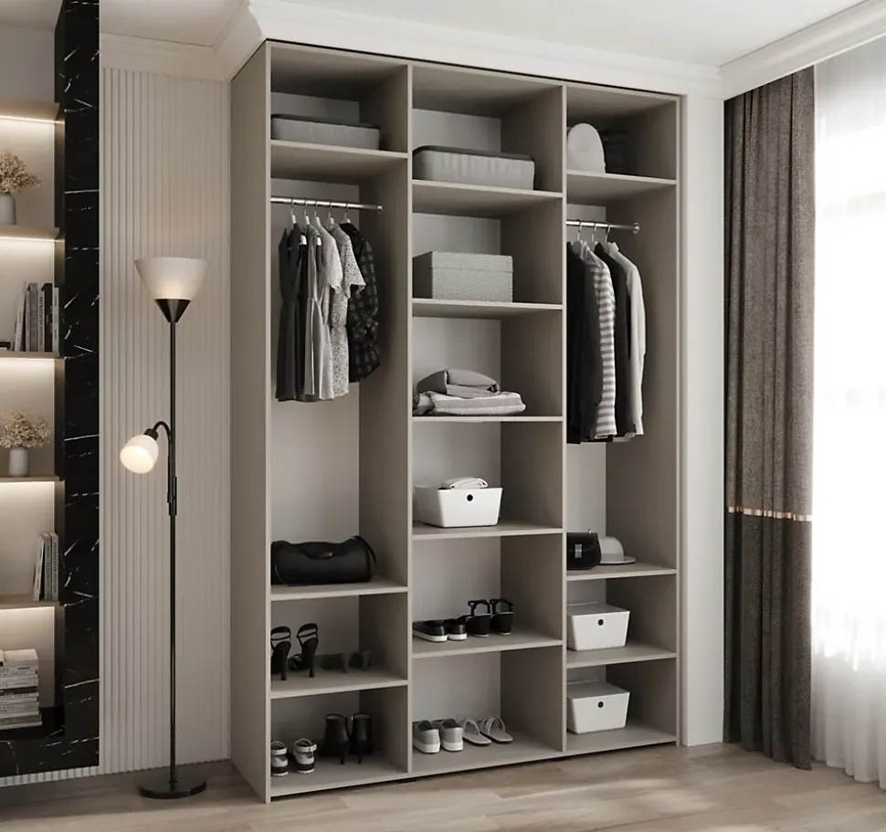 Armoire Como 3 a portes battantes H. 245 x L. 160 x P. 50, 3 portes