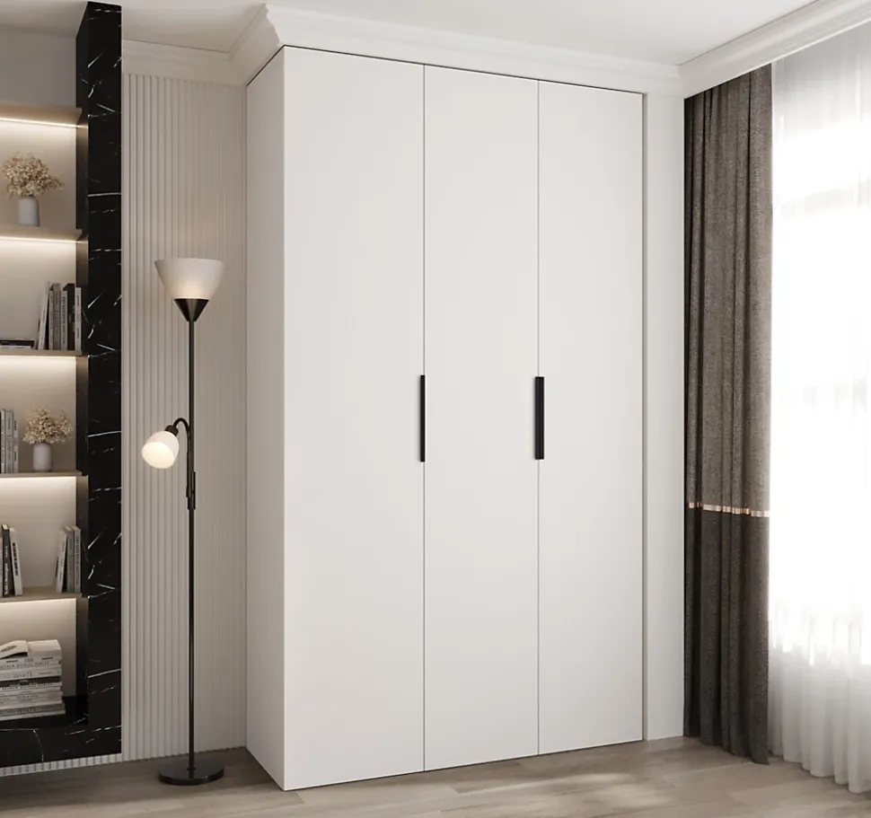 Armoire Como 4 a portes battantes H. 245 x L. 140 x P. 50, 3 portes