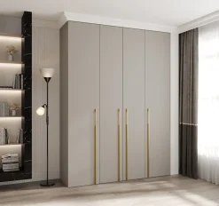 Armoire Como 3 a portes battantes H. 245 x L. 180 x P. 50, 4 portes