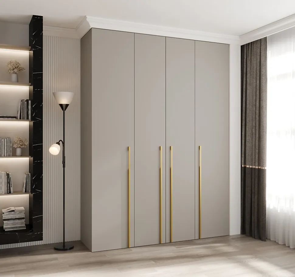 Armoire Como 3 a portes battantes H. 245 x L. 180 x P. 50, 4 portes