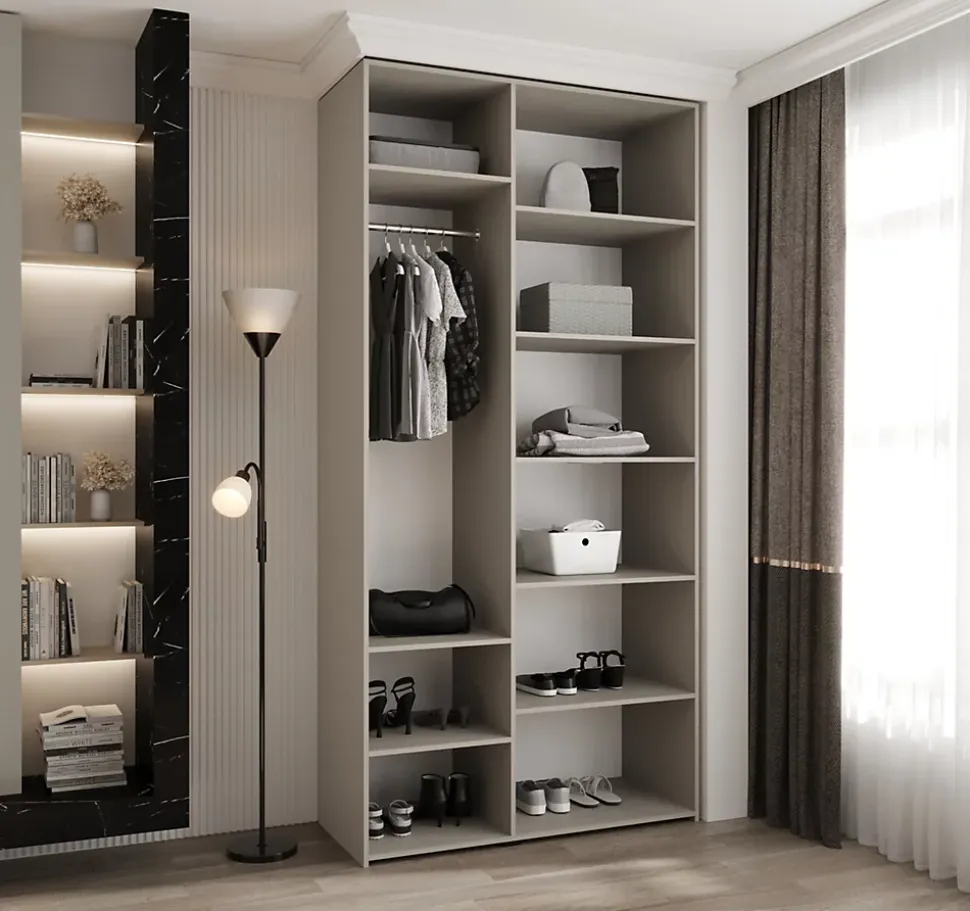 Armoire Como 3 a portes battantes H. 245 x L. 120 x P. 50, 3 portes