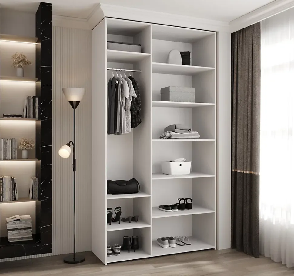 Armoire Como 3 a portes battantes H. 245 x L. 130 x P. 50, 3 portes
