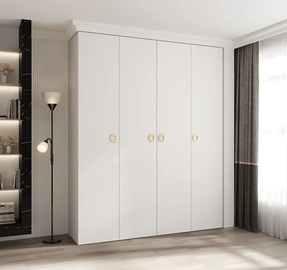Armoire Como 1 a portes battantes H. 245 x L. 200 x P. 50, 4 portes