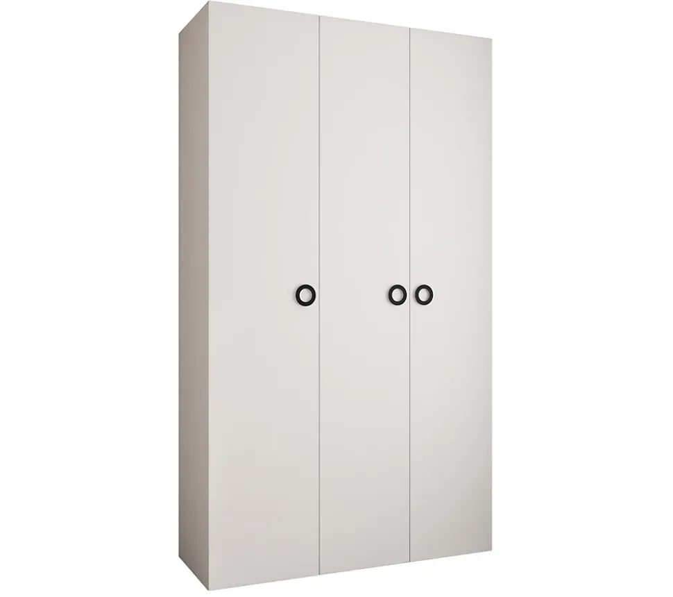 Armoire Como 1 a portes battantes H. 245 x L. 140 x P. 50, 3 portes