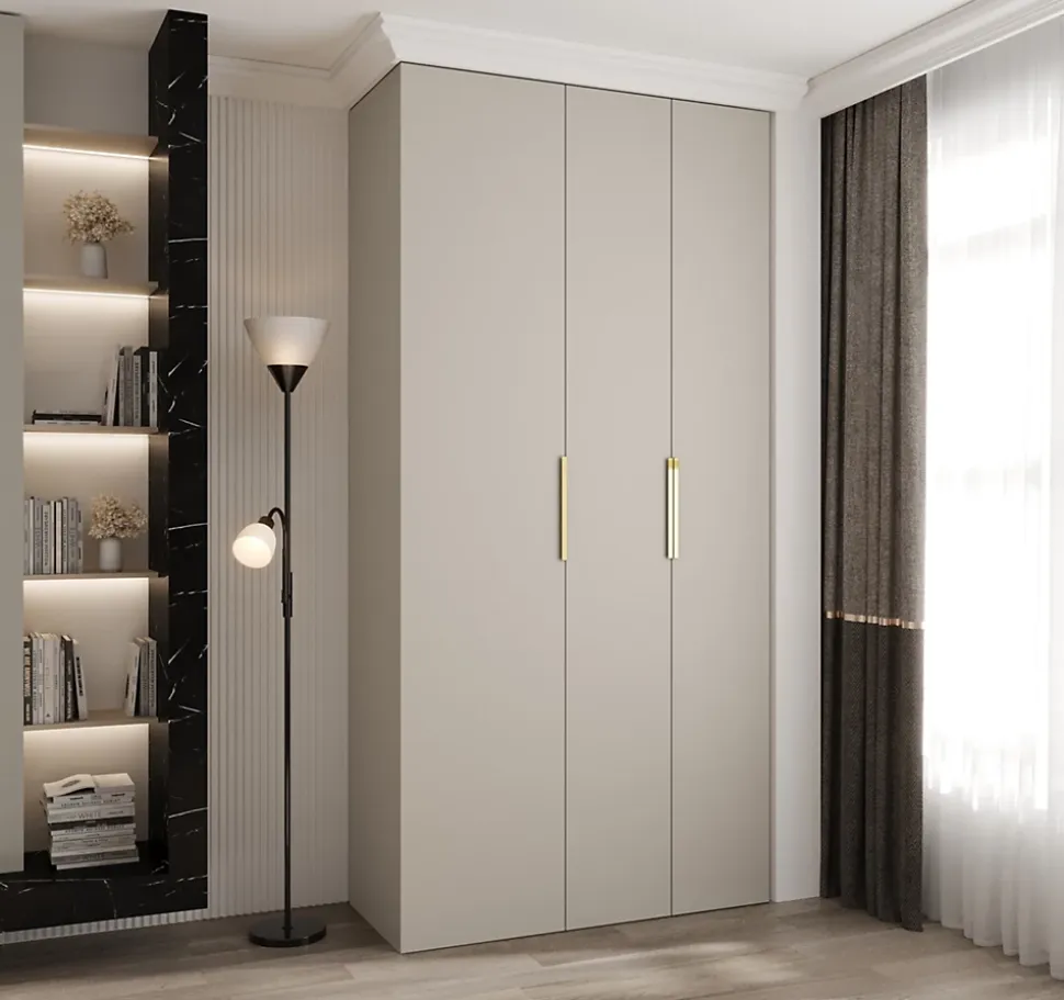 Armoire Como 4 a portes battantes H. 245 x L. 120 x P. 50, 3 portes