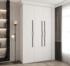 Armoire Como 2 a portes battantes H. 245 x L. 140 x P. 50, 3 portes