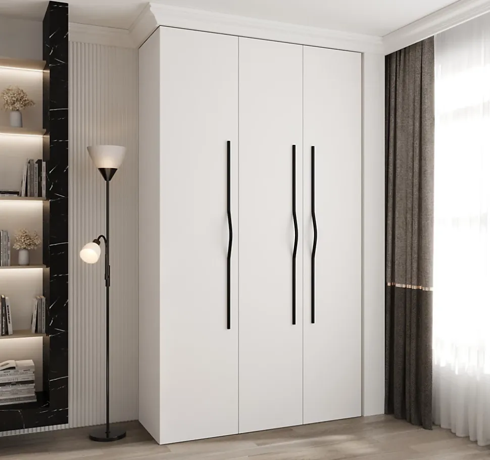 Armoire Como 2 a portes battantes H. 245 x L. 140 x P. 50, 3 portes