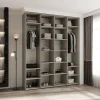 Armoire Como 3 a portes battantes H. 245 x L. 200 x P. 50, 4 portes