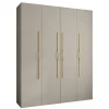 Armoire Como 2 a portes battantes H. 245 x L. 200 x P. 50, 4 portes