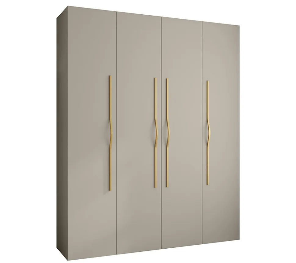 Armoire Como 2 a portes battantes H. 245 x L. 200 x P. 50, 4 portes