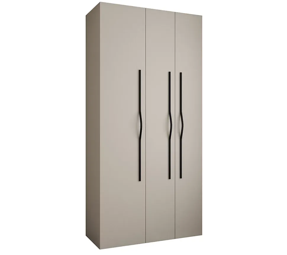Armoire Como 2 a portes battantes H. 245 x L. 120 x P. 50, 3 portes