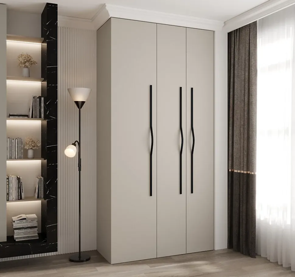 Armoire Como 2 a portes battantes H. 245 x L. 120 x P. 50, 3 portes