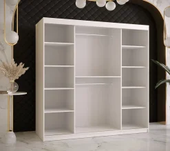 Armoire coulissante Ramiro 1 180, profondeur 62 blanc