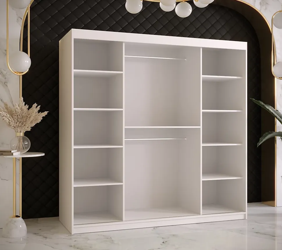 Armoire coulissante Ramiro 1 180, profondeur 62 blanc