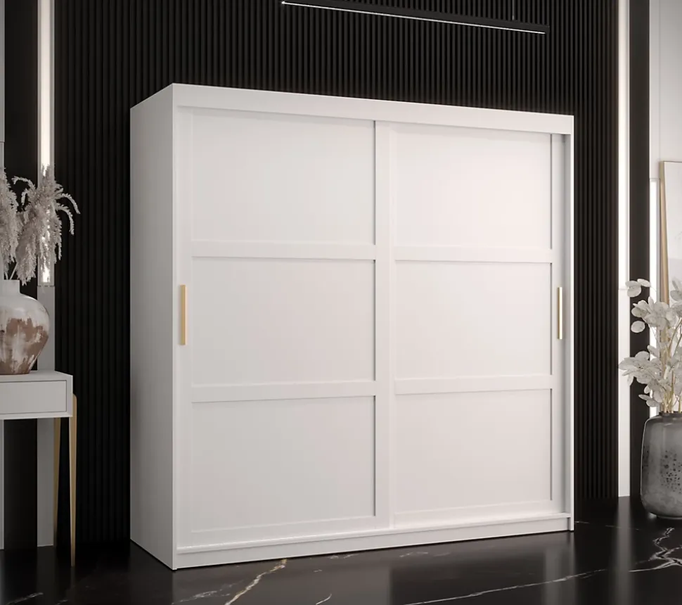 Armoire coulissante Ramiro 1 180, profondeur 62 blanc
