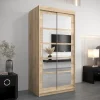 Armoire coulissante Roma 2 100, profondeur 62 sonoma