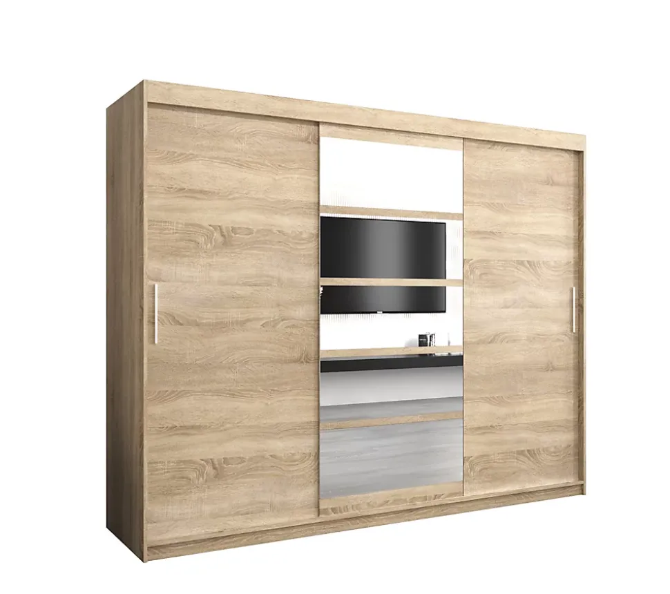 Armoire coulissante Roma 1 250, profondeur 62 sonoma
