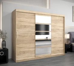 Armoire coulissante Roma 1 250, profondeur 62 sonoma