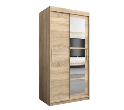 Armoire coulissante Roma 1 100, profondeur 62 sonoma
