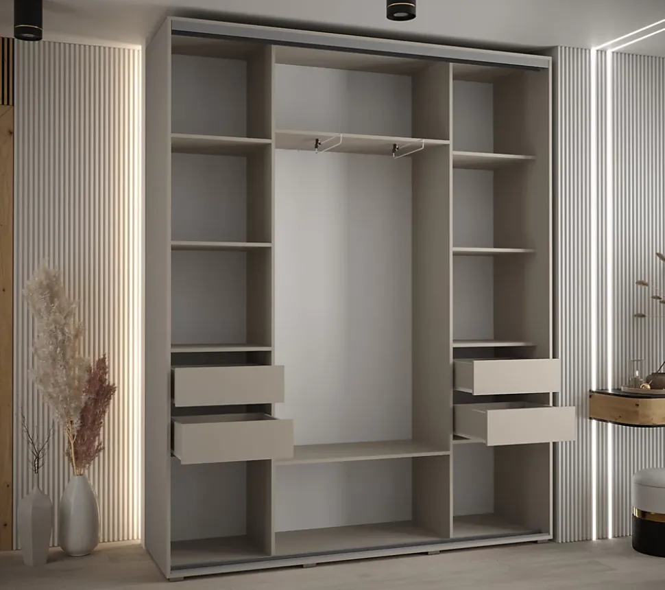 Armoire Dakota 4 a portes coulissantes 190/45/235,3 portes