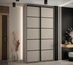 Armoire Dakota 4 a portes coulissantes 130/45/235,2 portes