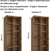 Armoire Dakota 2 a portes coulissantes 110/60/235,2 portes