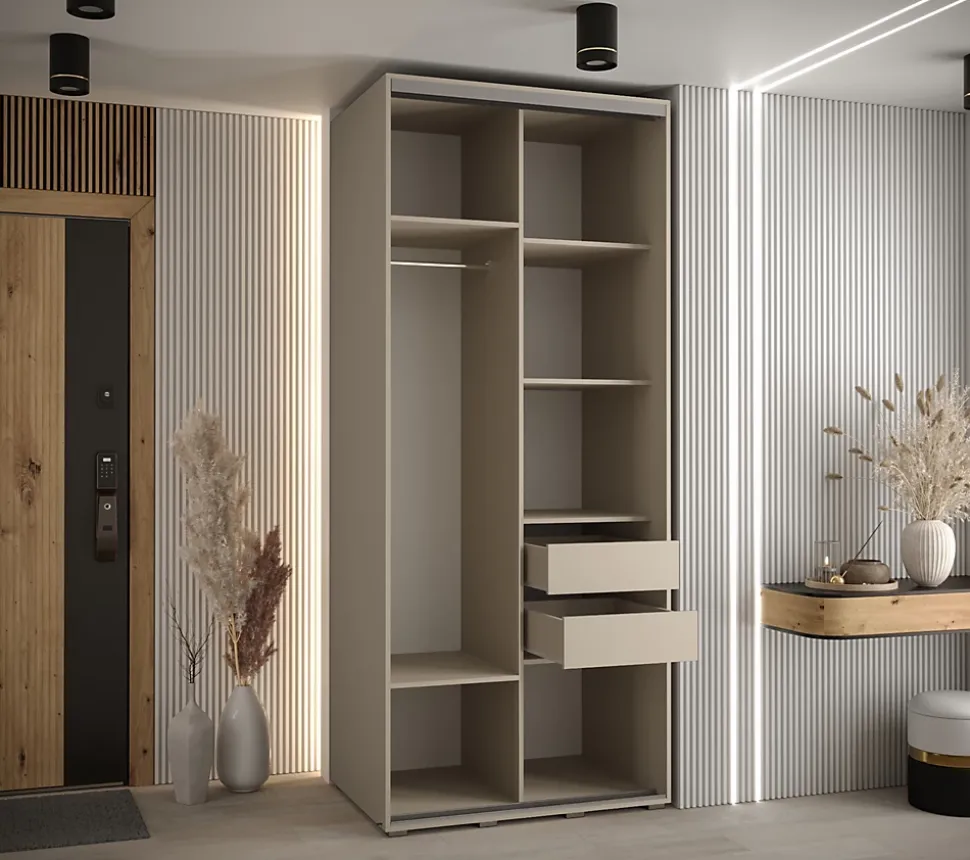 Armoire Dakota 2 a portes coulissantes 110/60/235,2 portes