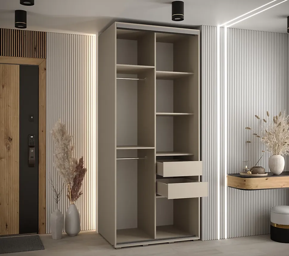 Armoire Dakota 2 a portes coulissantes 110/60/235,2 portes