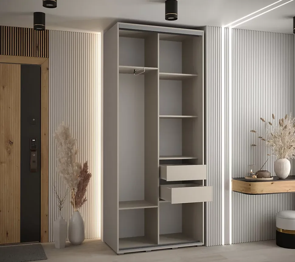 Armoire Dakota 2 a portes coulissantes 120/45/235,2 portes