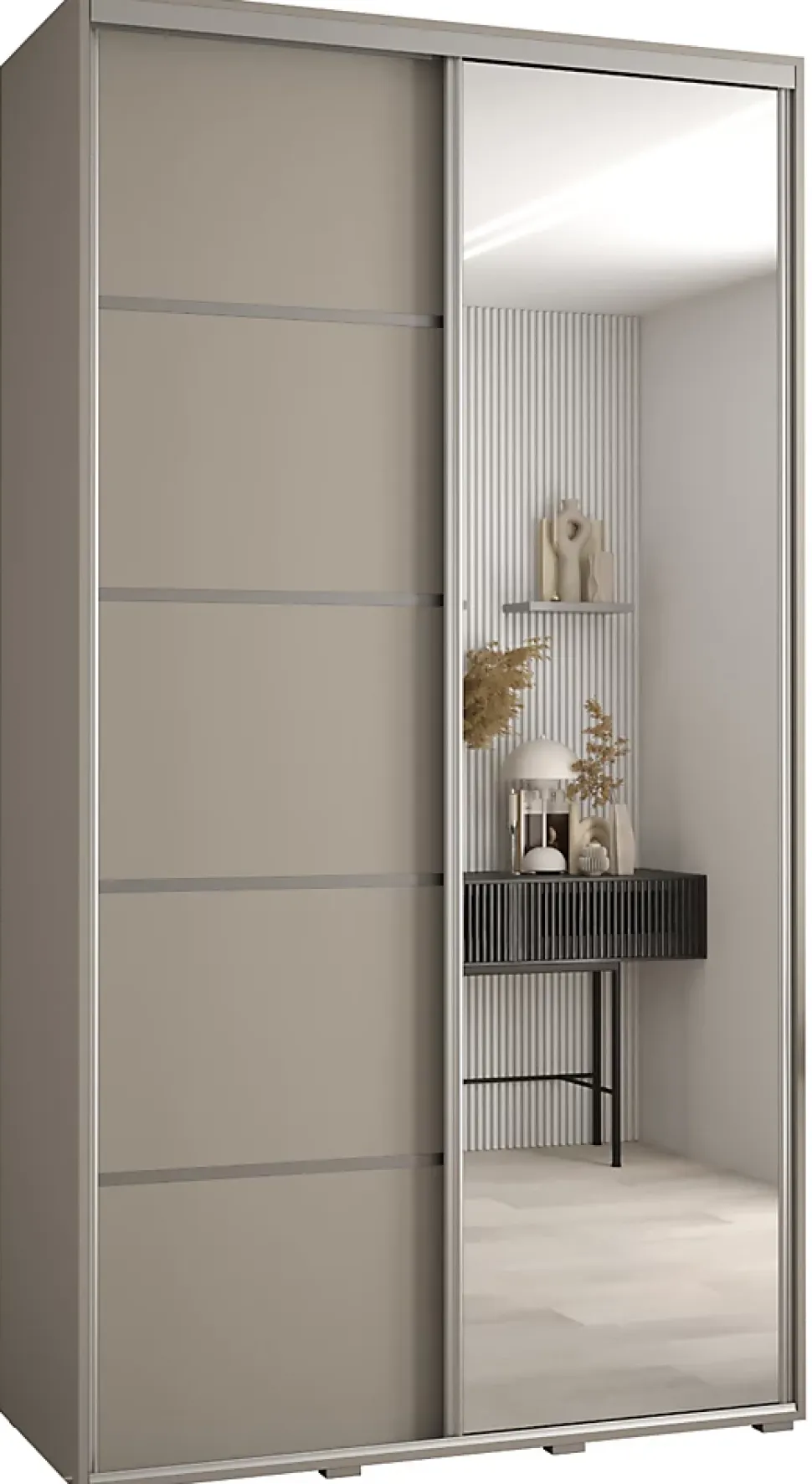 Armoire Dakota 5 a portes coulissantes 140/45/235,2 portes