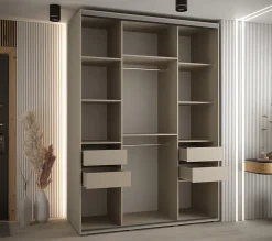 Armoire Dakota 2 a portes coulissantes 170/60/235,3 portes