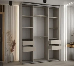 Armoire Dakota 2 a portes coulissantes 160/45/235,3 portes