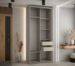 Armoire Dakota 2 a portes coulissantes 110/45/235,2 portes