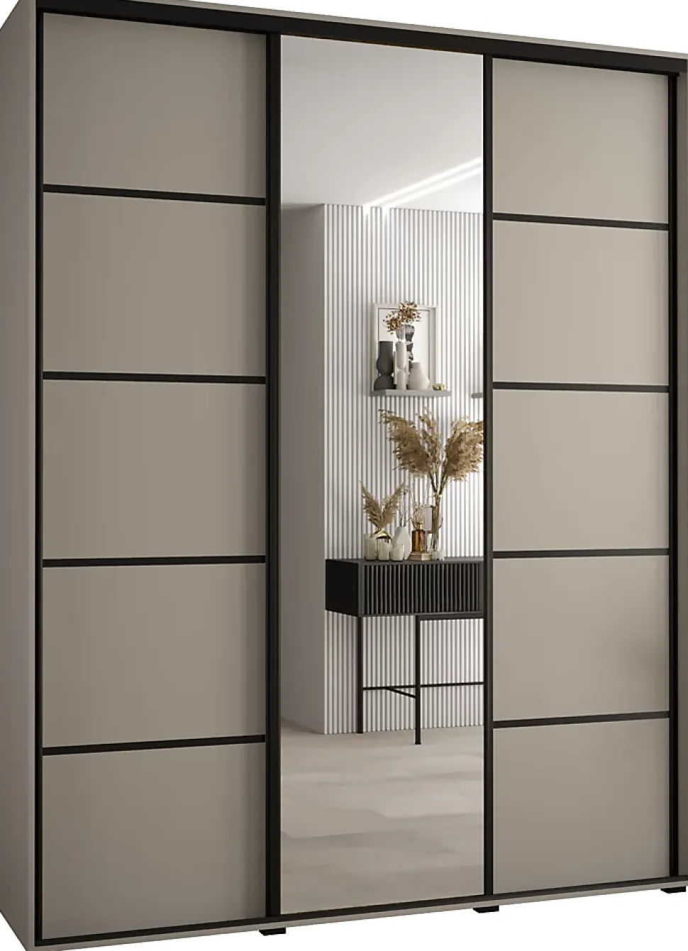 Armoire Dakota 5 a portes coulissantes 200/45/235,3 portes